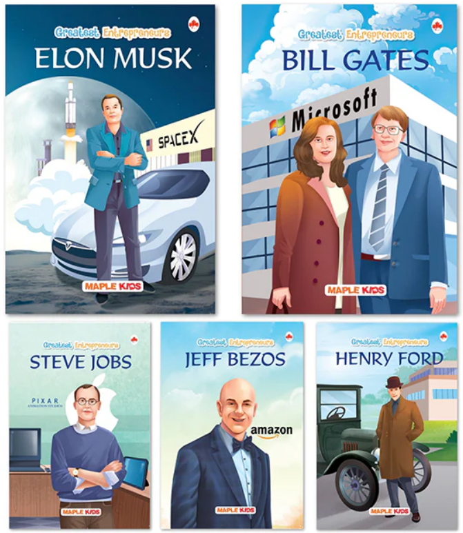 Greatest Entrepreneurs (Set of 5 Books) (Illustrated)
