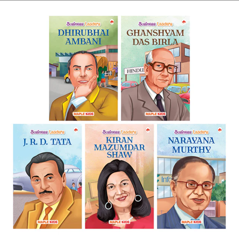 Indian Business Leaders (Set of 5 Books) (Illustrated)