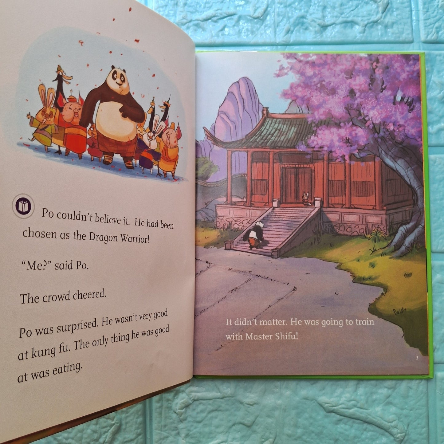 Kun Fu Panda Po's Tasty Training - Very Good Condition Hardcover. - We Are Turners