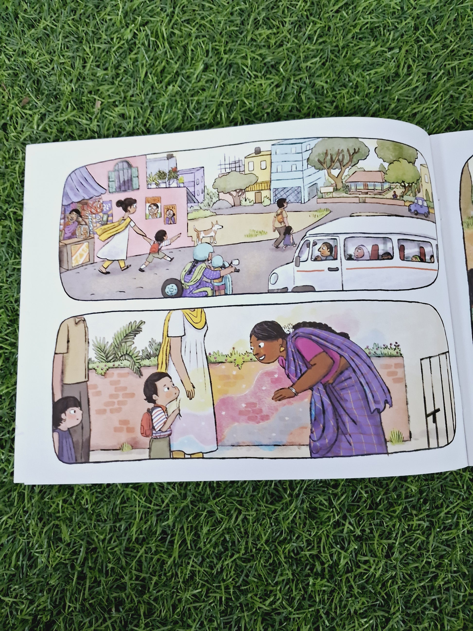 Ikru's First Day of School - Pratham English - Wordless Book