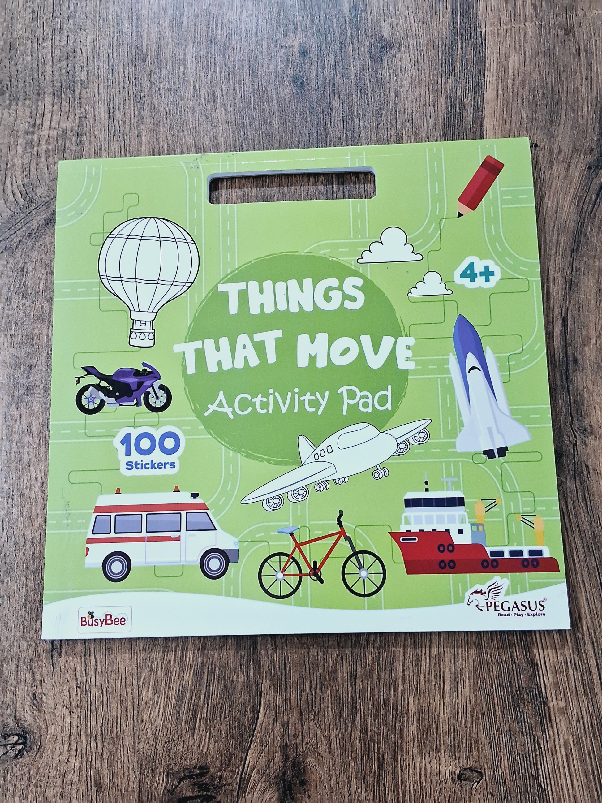 Things that Move Activity Pad (100 Stickers included)