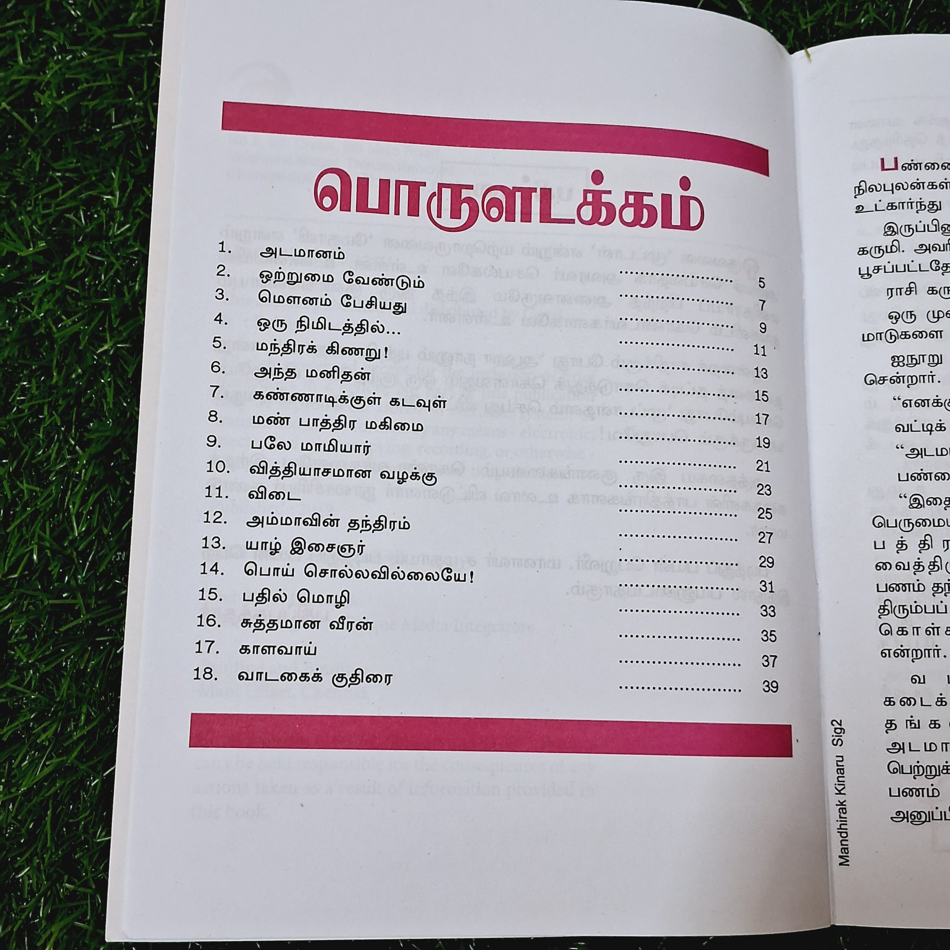 Mandhira Kinaru - Story Book