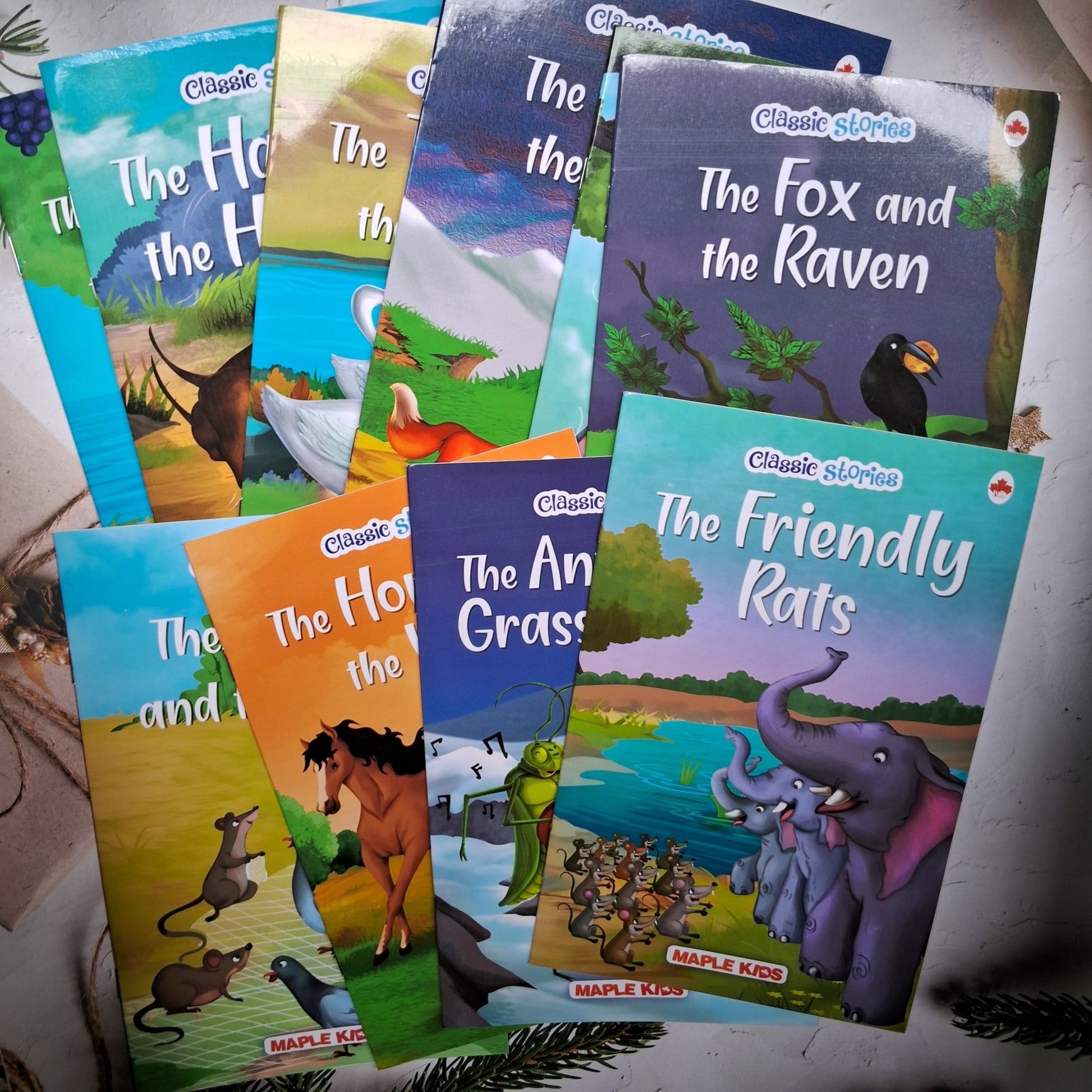 Story Books for Kids - Classic Stories (Illustrated) (Set of 10 Books) - We Are Turners