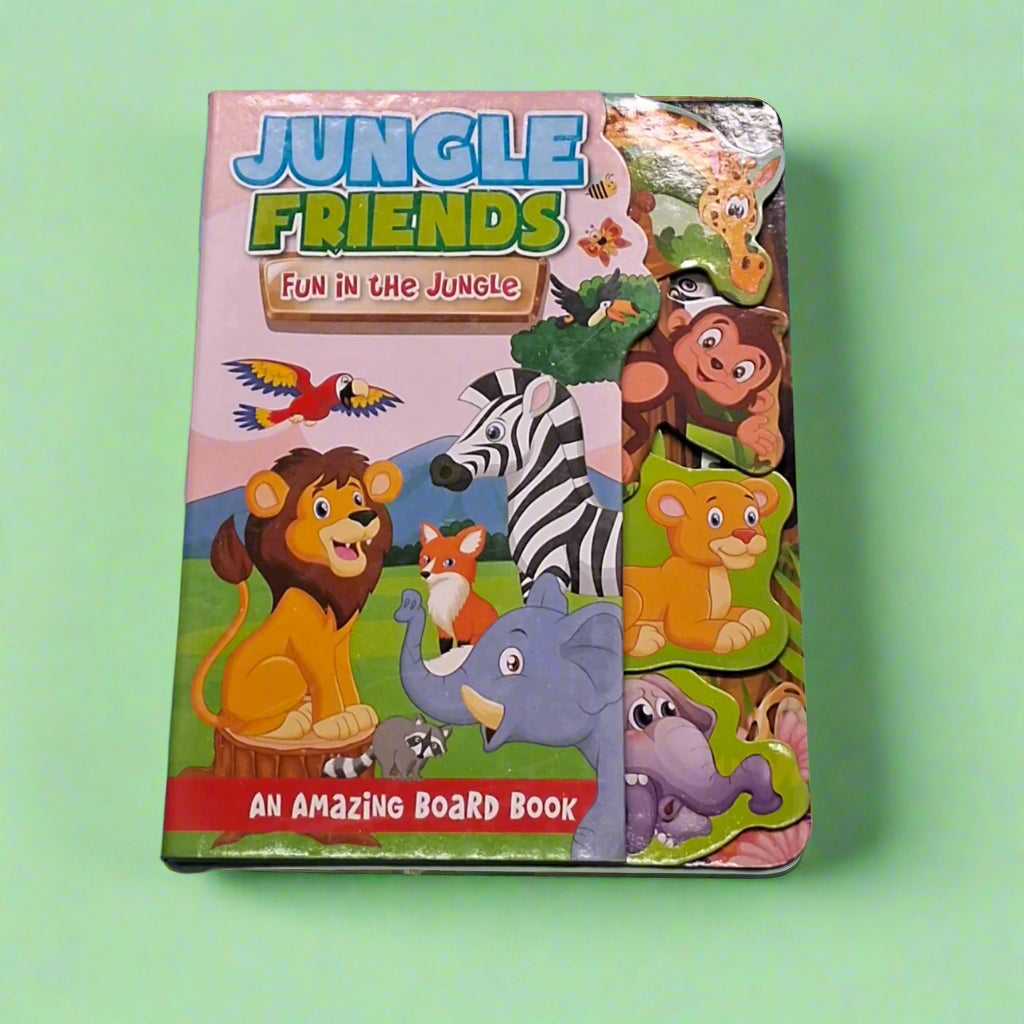 Step Cut Board Book- Jungle friends