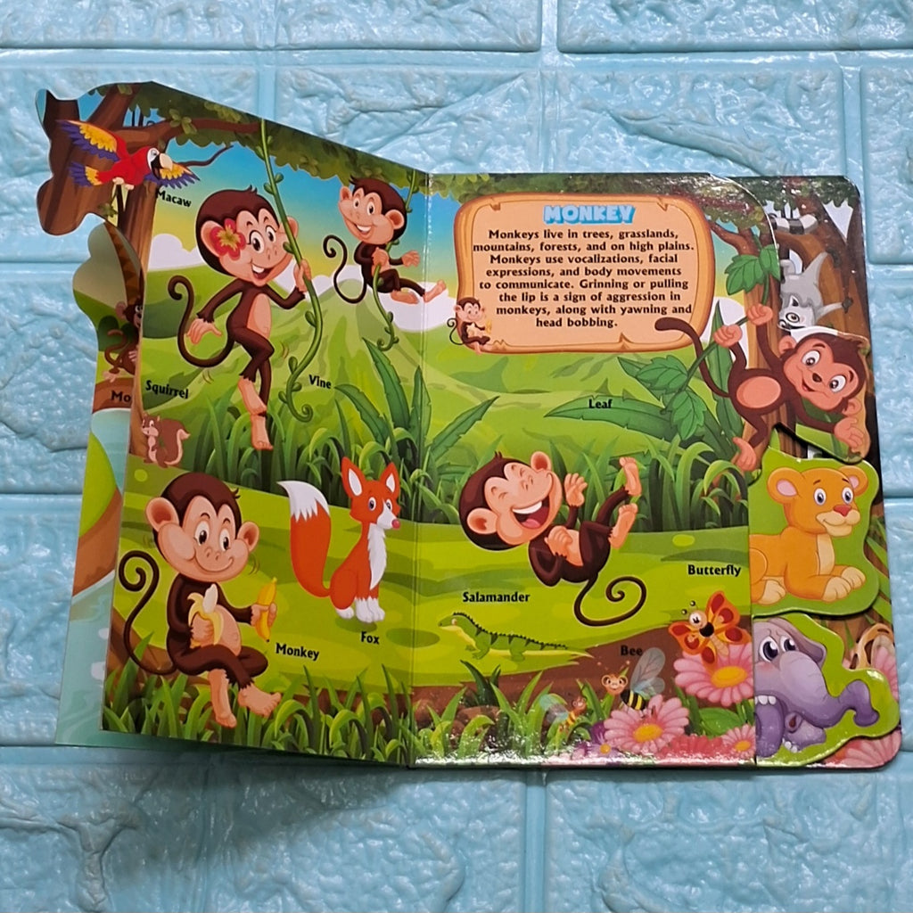 Step Cut Board Book- Jungle friends