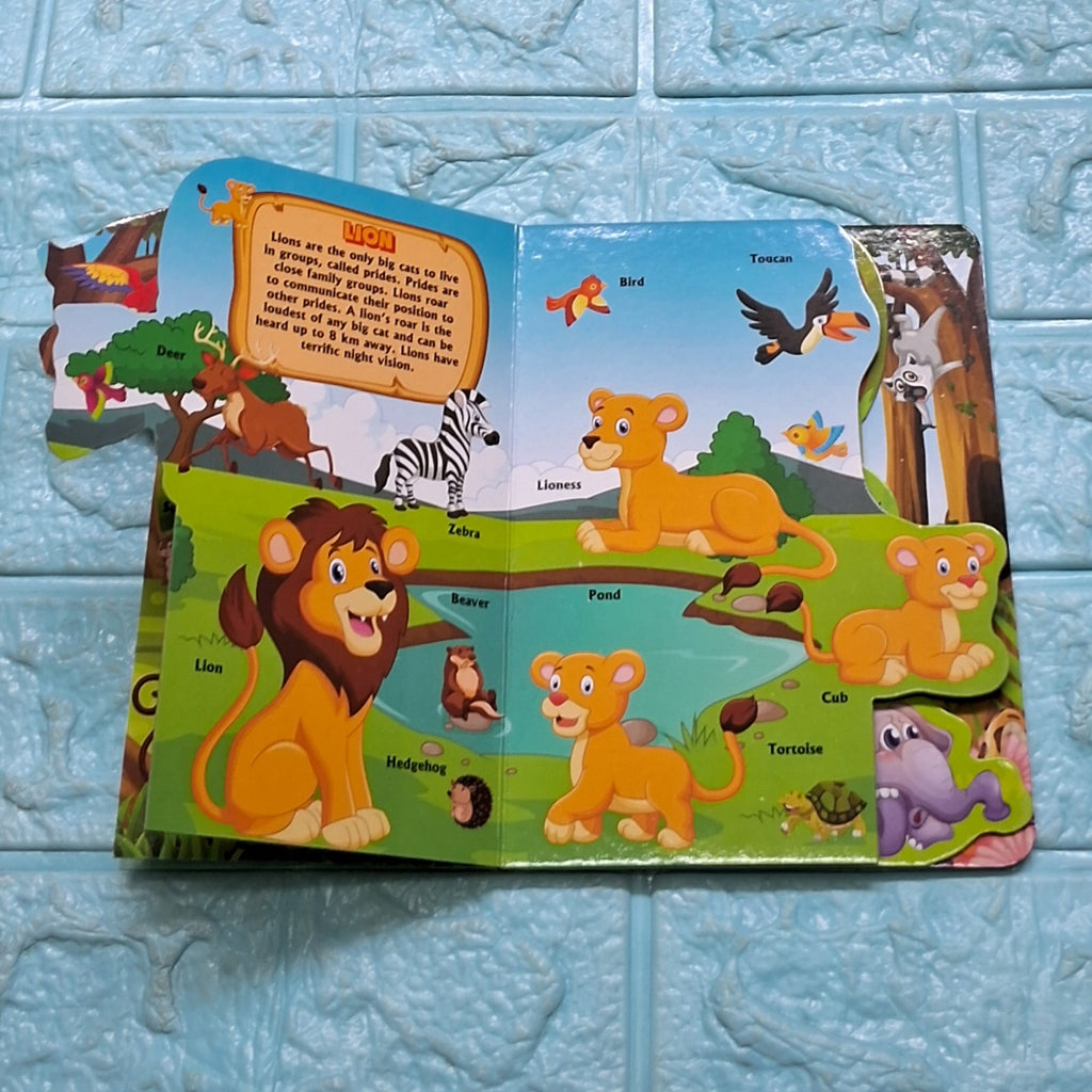Step Cut Board Book- Jungle friends