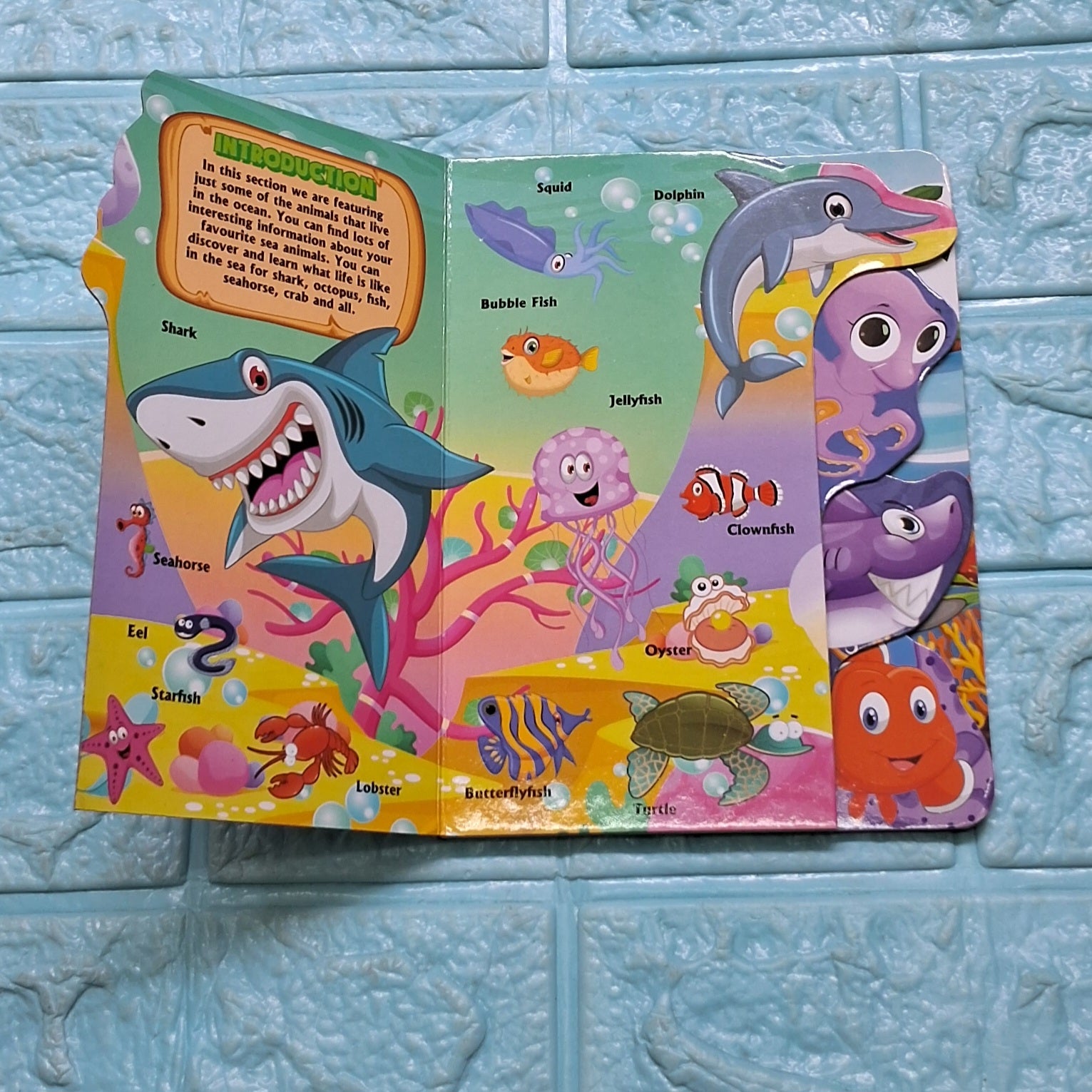 Step Cut Board Book-Sea Friends - Stock Clearance