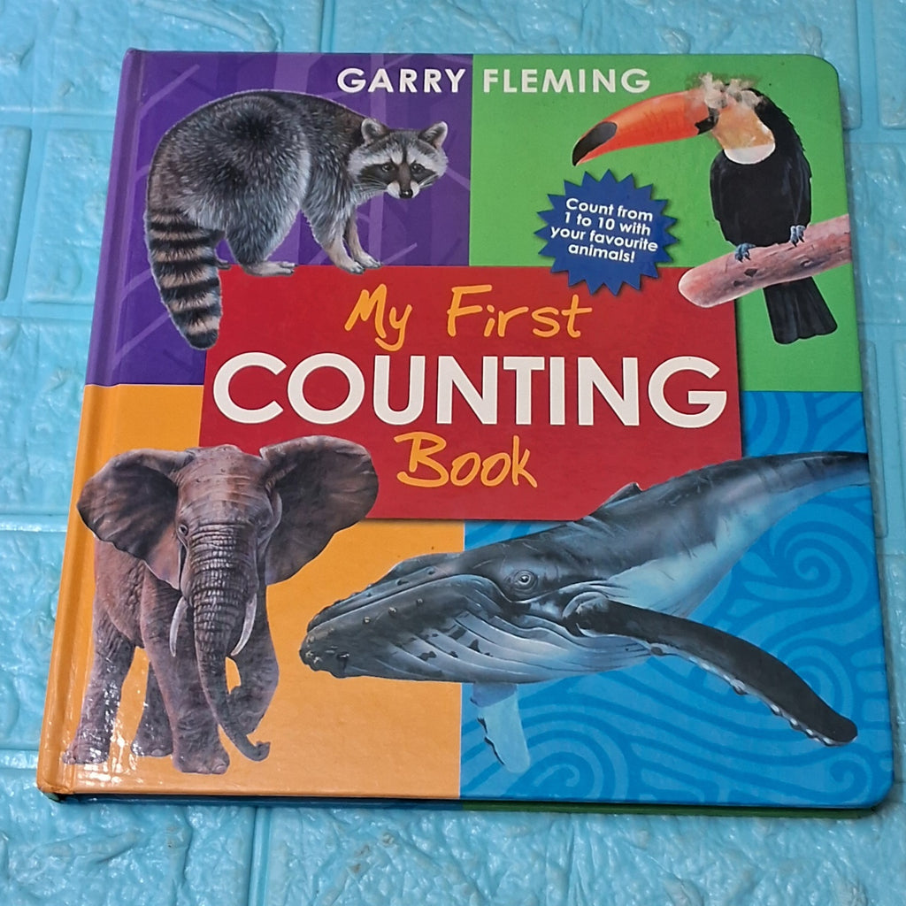 My First Counting Animals Book - Big Board Book - Excellent Condition
