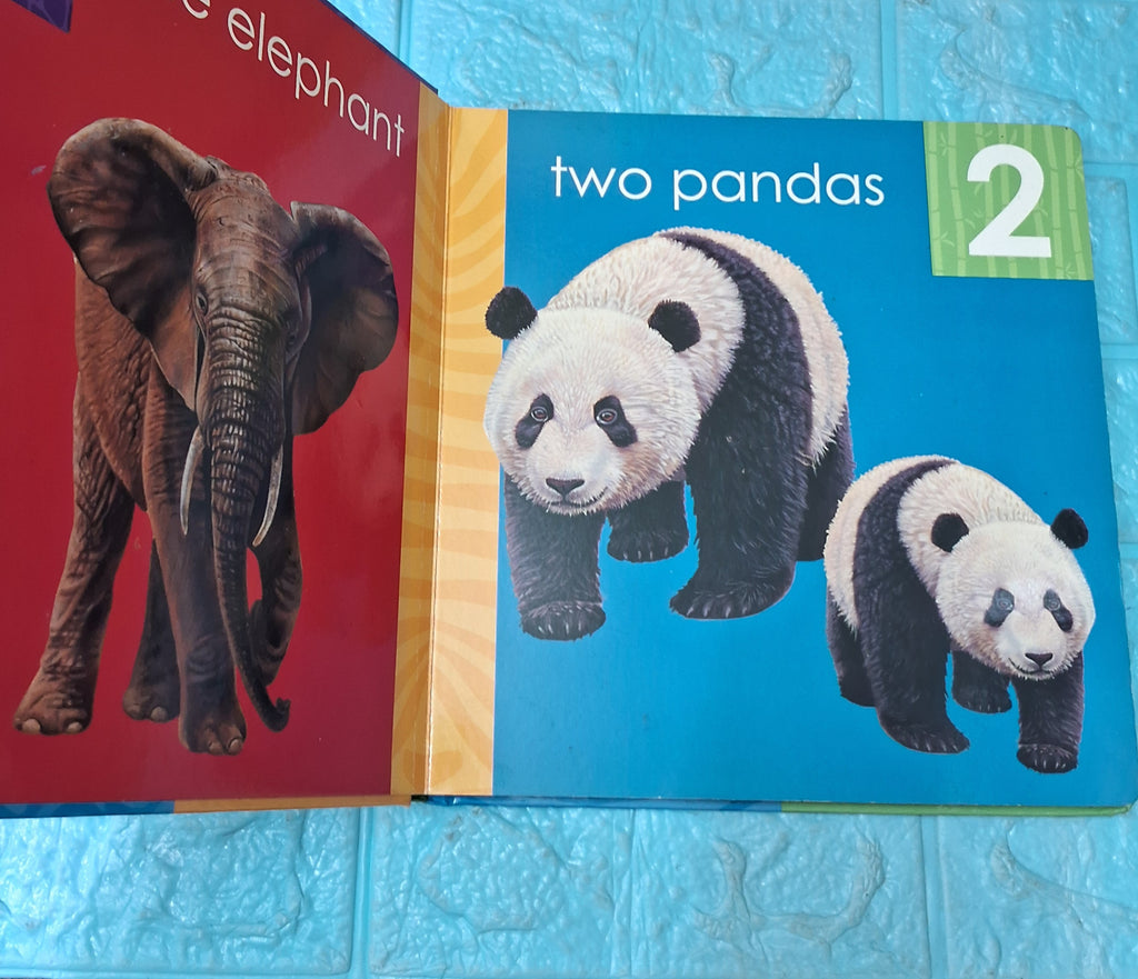 My First Counting Animals Book - Big Board Book - Excellent Condition