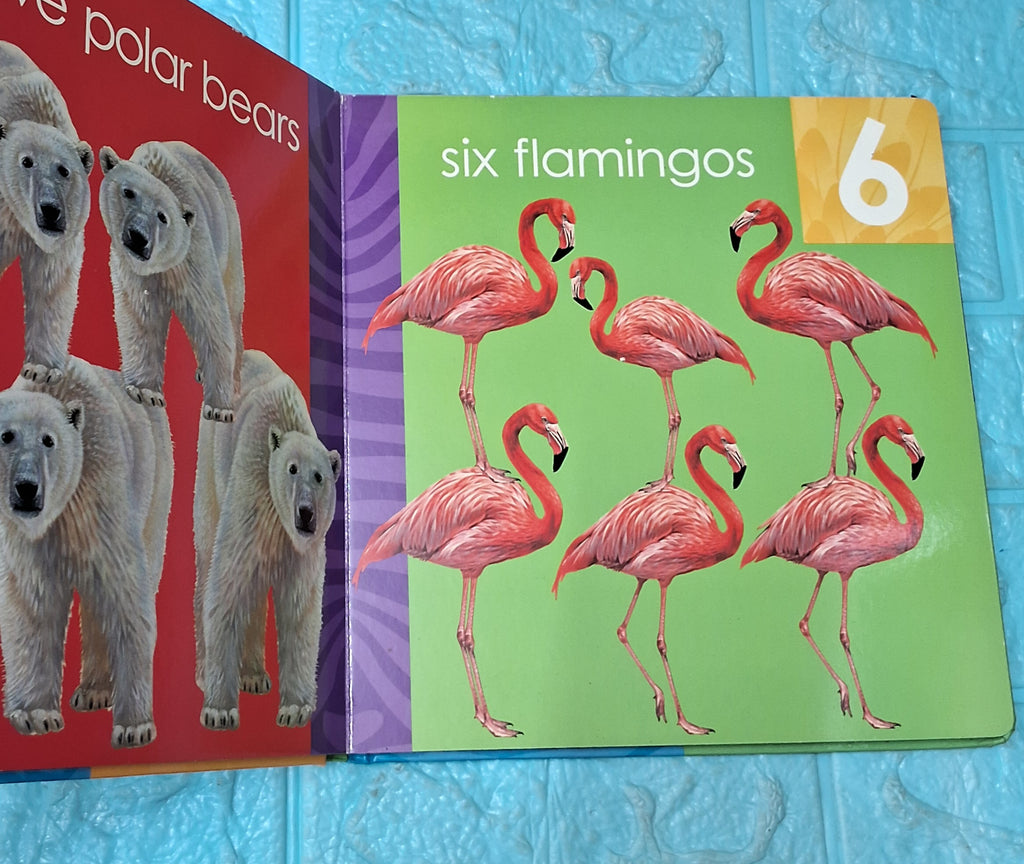 My First Counting Animals Book - Big Board Book - Excellent Condition