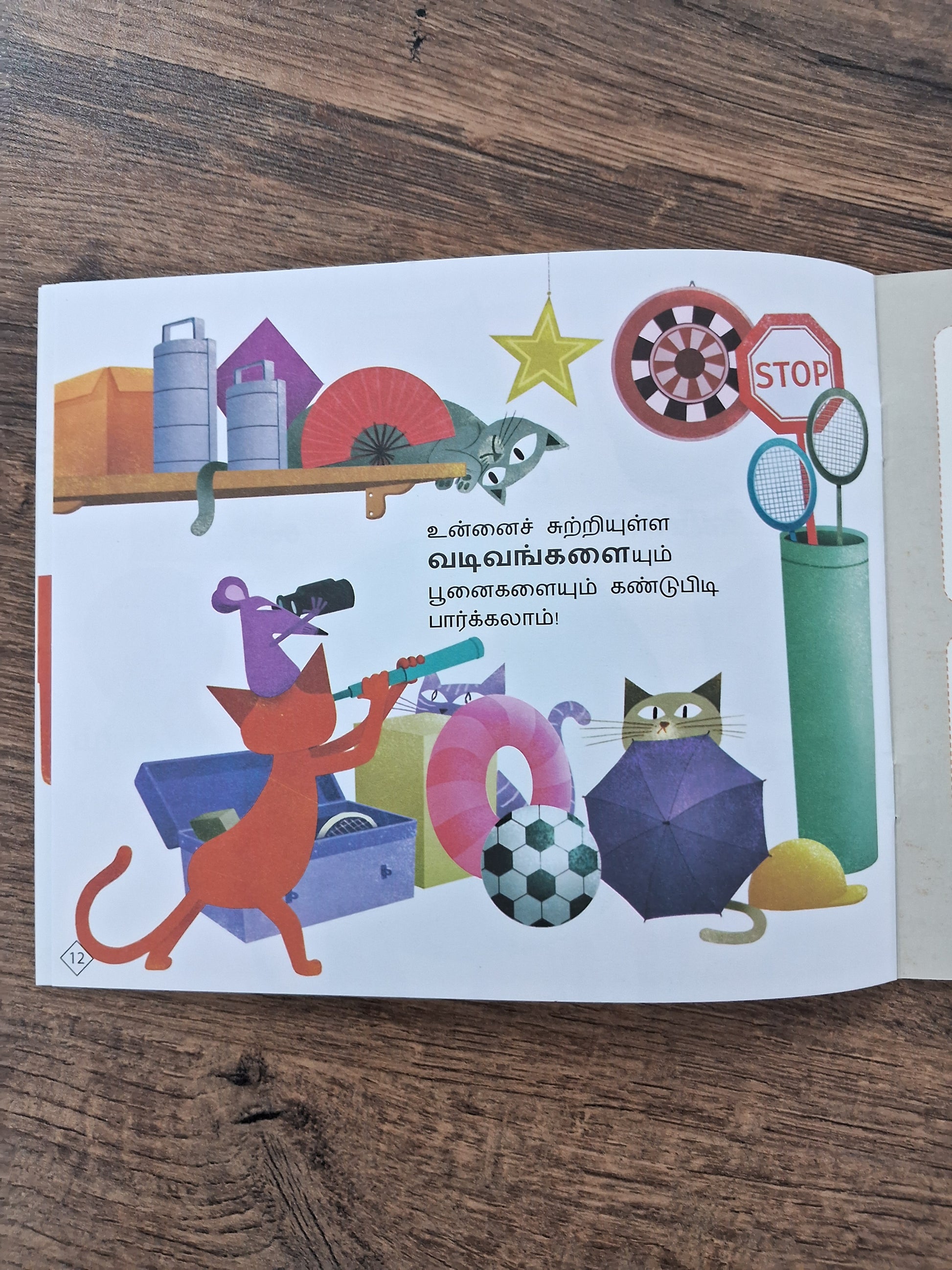 Cube Cat, Cone Cat - Tamil Pratham Level2