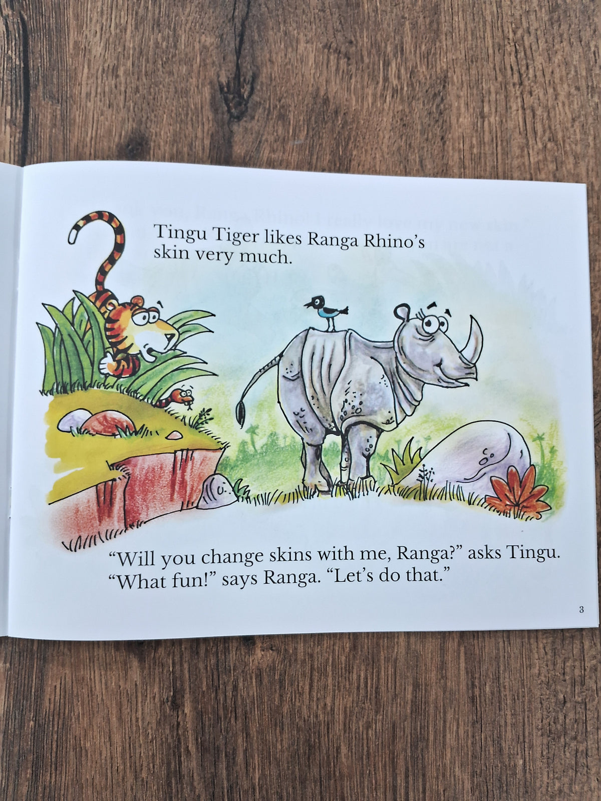 The Tino, The Rhear And The Biger - English Pratham - Level 2