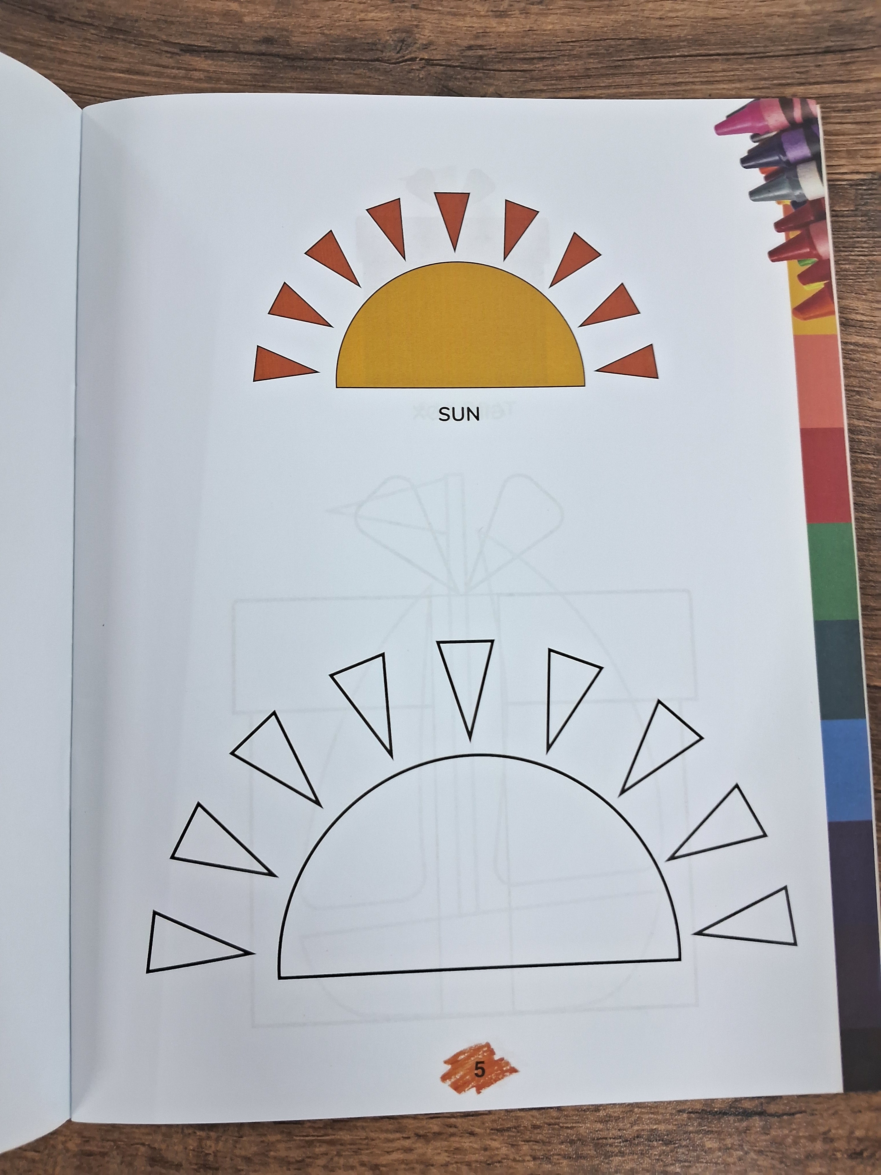 Jumbo Colouring Book - Crayon Colouring for children