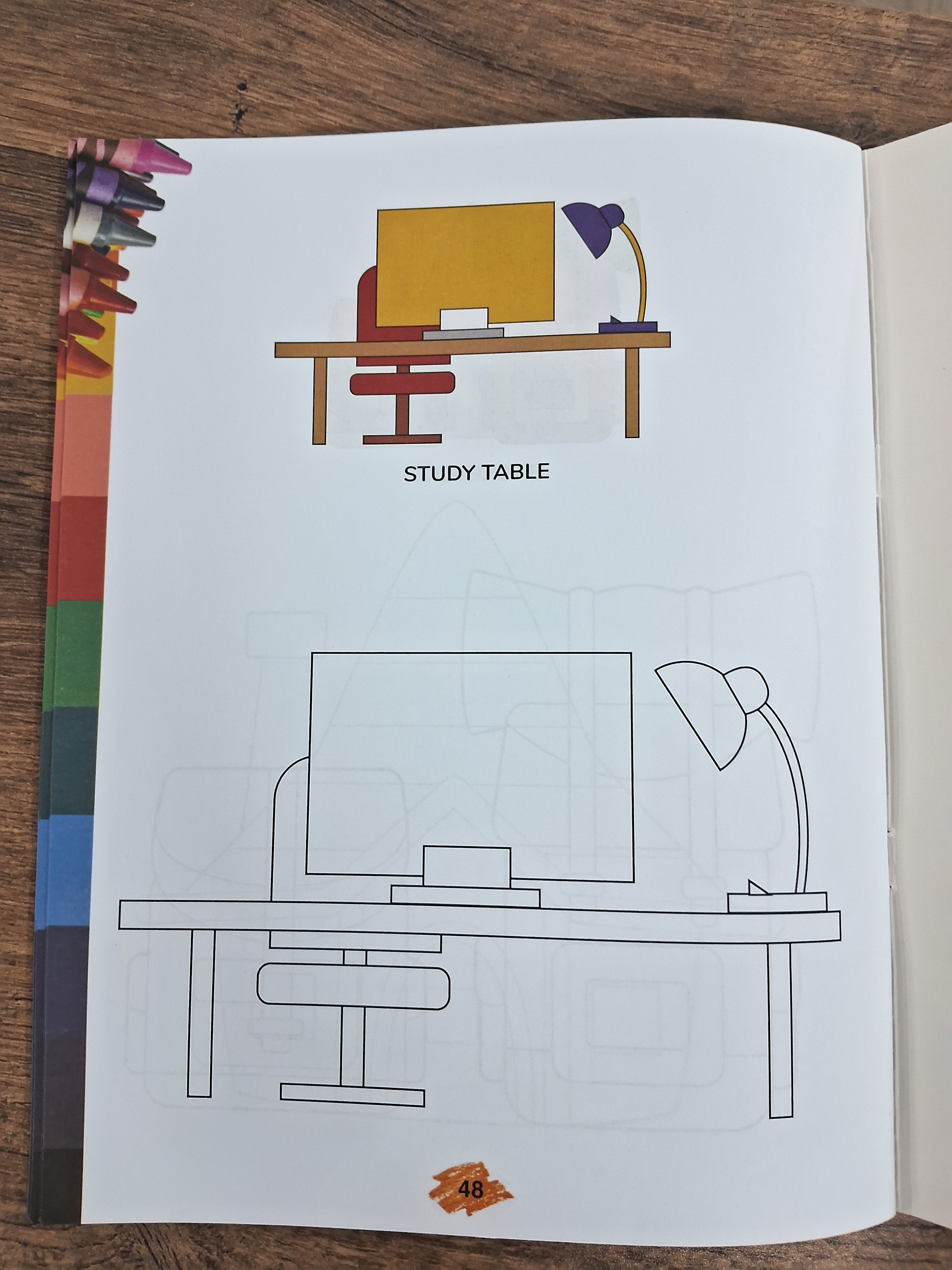 Jumbo Colouring Book - Crayon Colouring for children