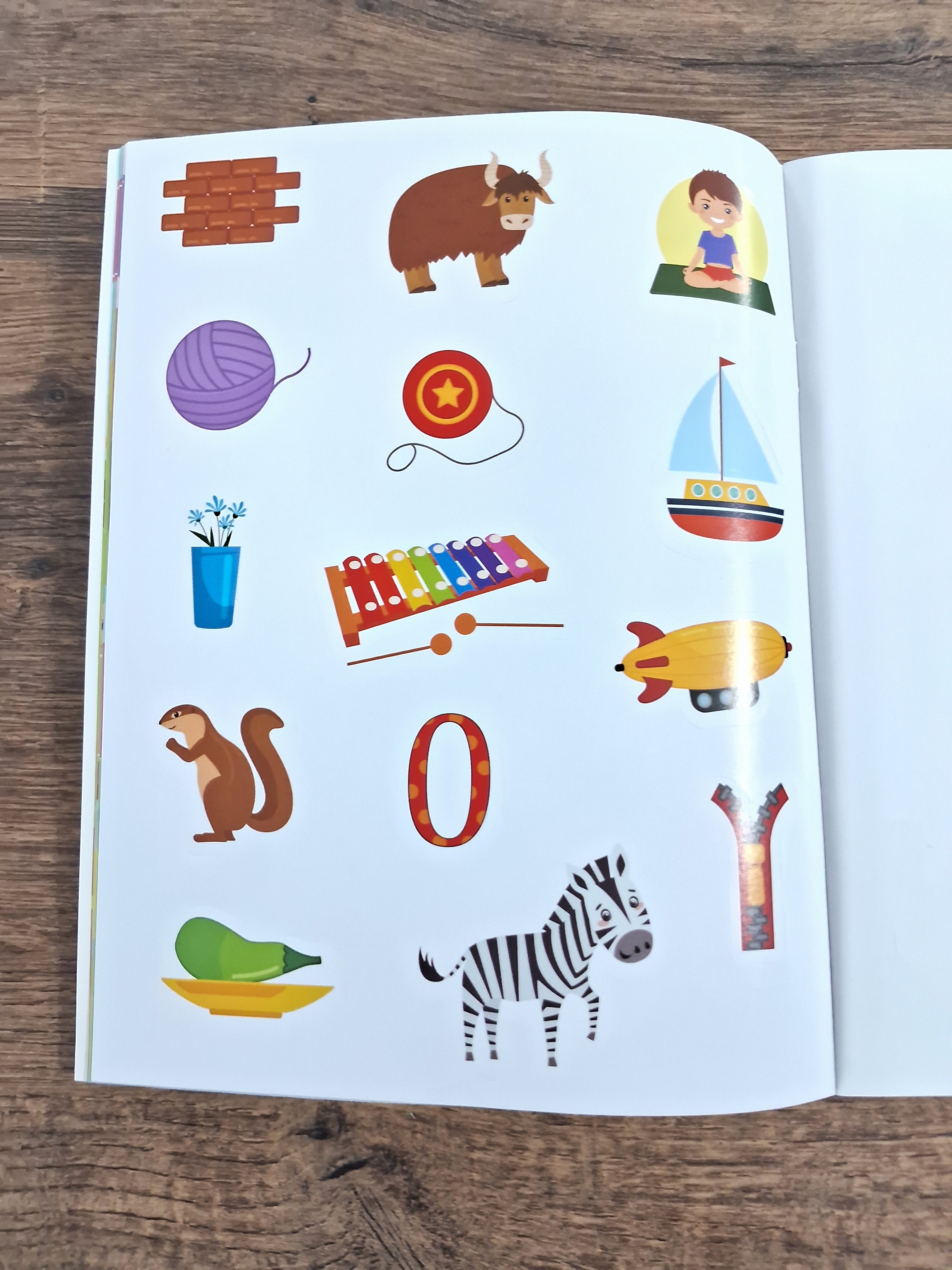My First ABC Sticker book.