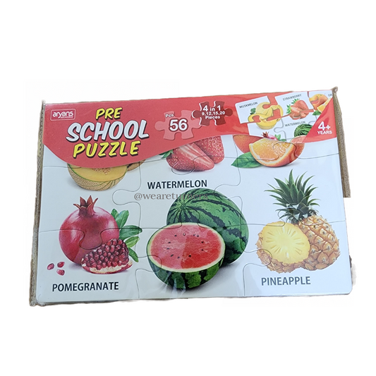 PreSchool Puzzle - 4 Puzzles - Fruits