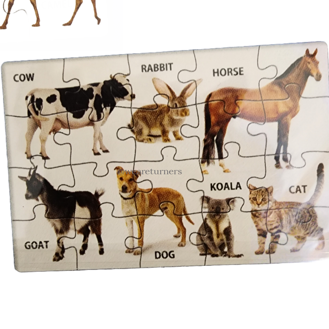 PreSchool Puzzle - 4 Puzzles - Animals