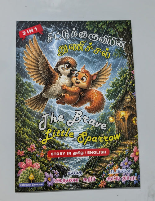 The Brave Little Sparrow - Bilingual Story Book in Tamil and English