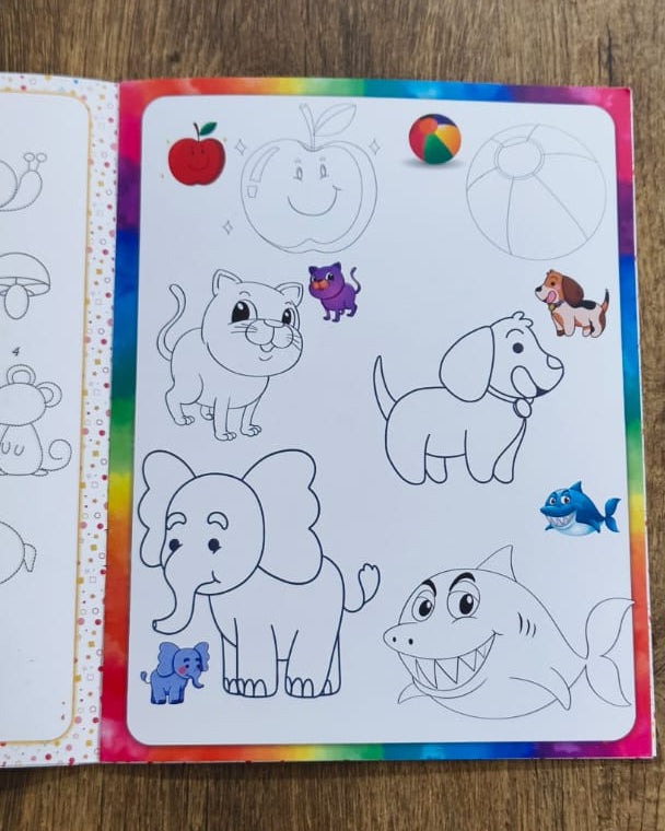 Reusable Coloring Practice Book