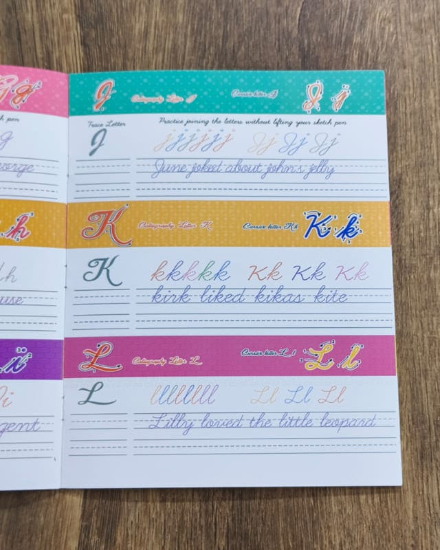 Reusable Cursive Writing Book
