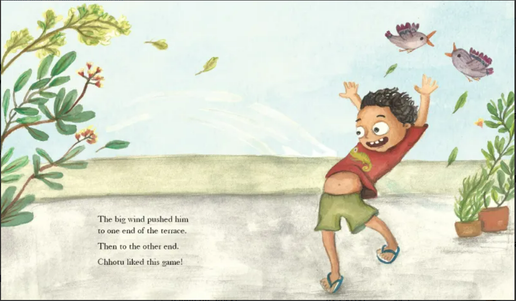 Chhotu and the Big Wind - English - Picture Book