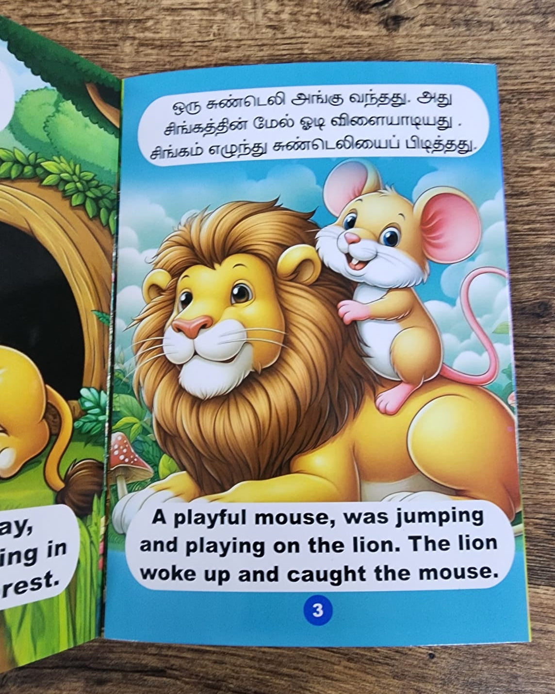 சிங்கமும் சுண்டெலியும் - The Lion and Mouse - Tamil/English Story Book