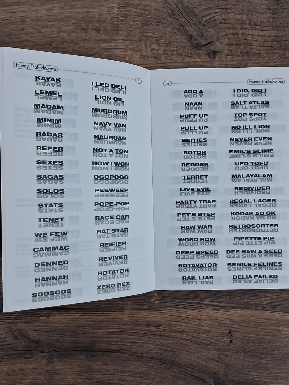 Word Games - Funny Palīndromes