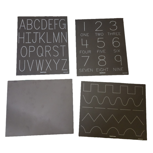 Alphabets Numbers Patterns Open Combo - Dual Sided Board
