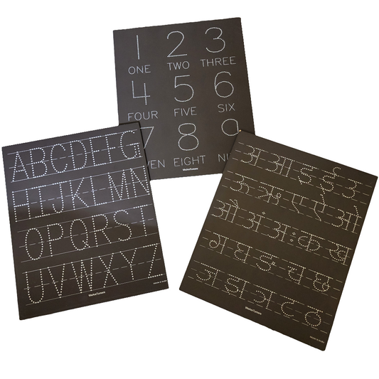Hindi English Numbers Combo - Tracing Boards