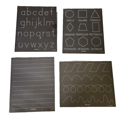 Alphabets Numbers Patterns Open Combo - Dual Sided Board