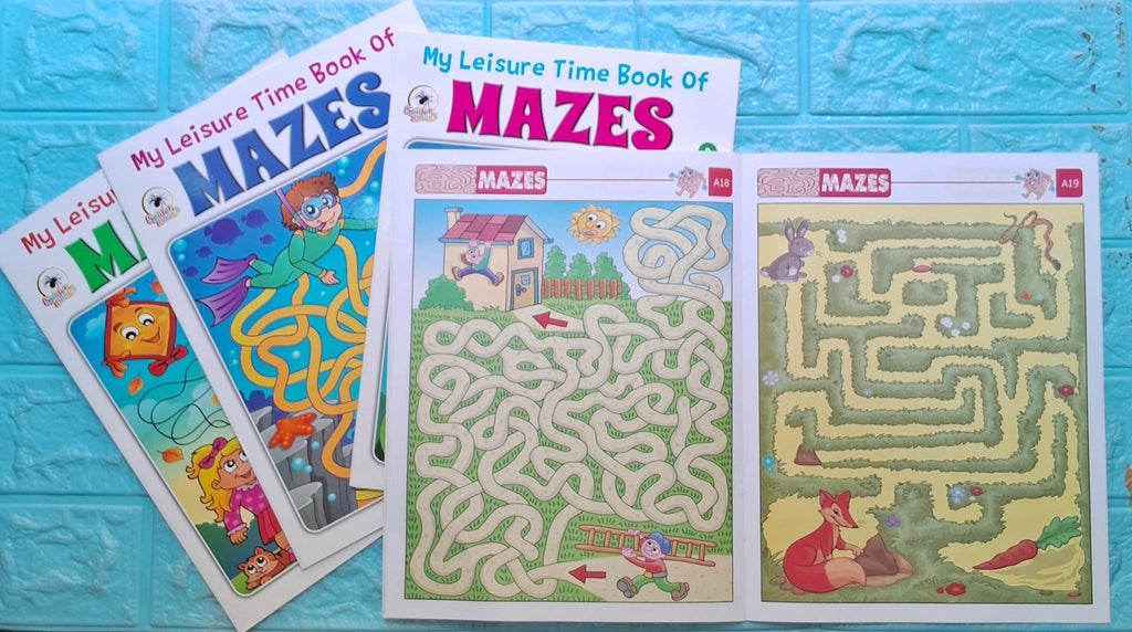 Combo of Leisure Time Book of Mazes (4 Books) - We Are Turners