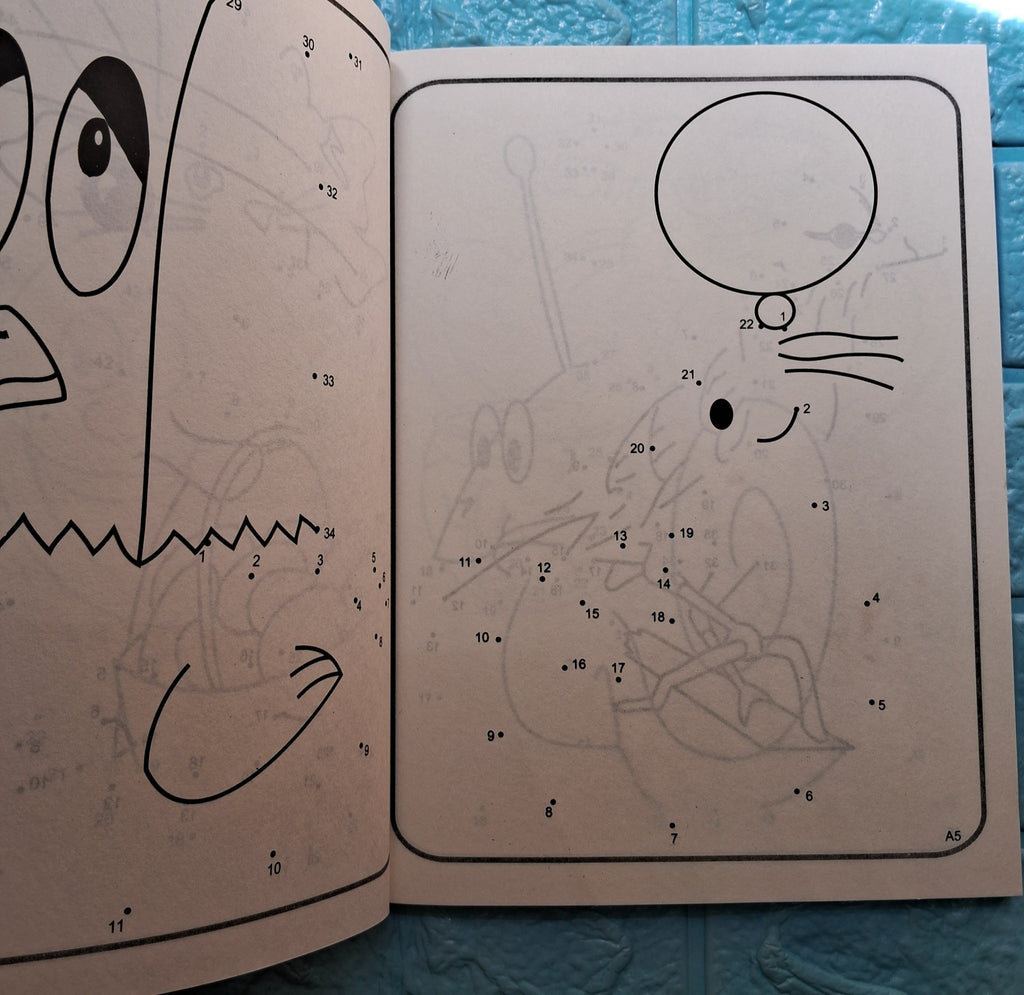 Giant Books of dot to dot and colouring - We Are Turners