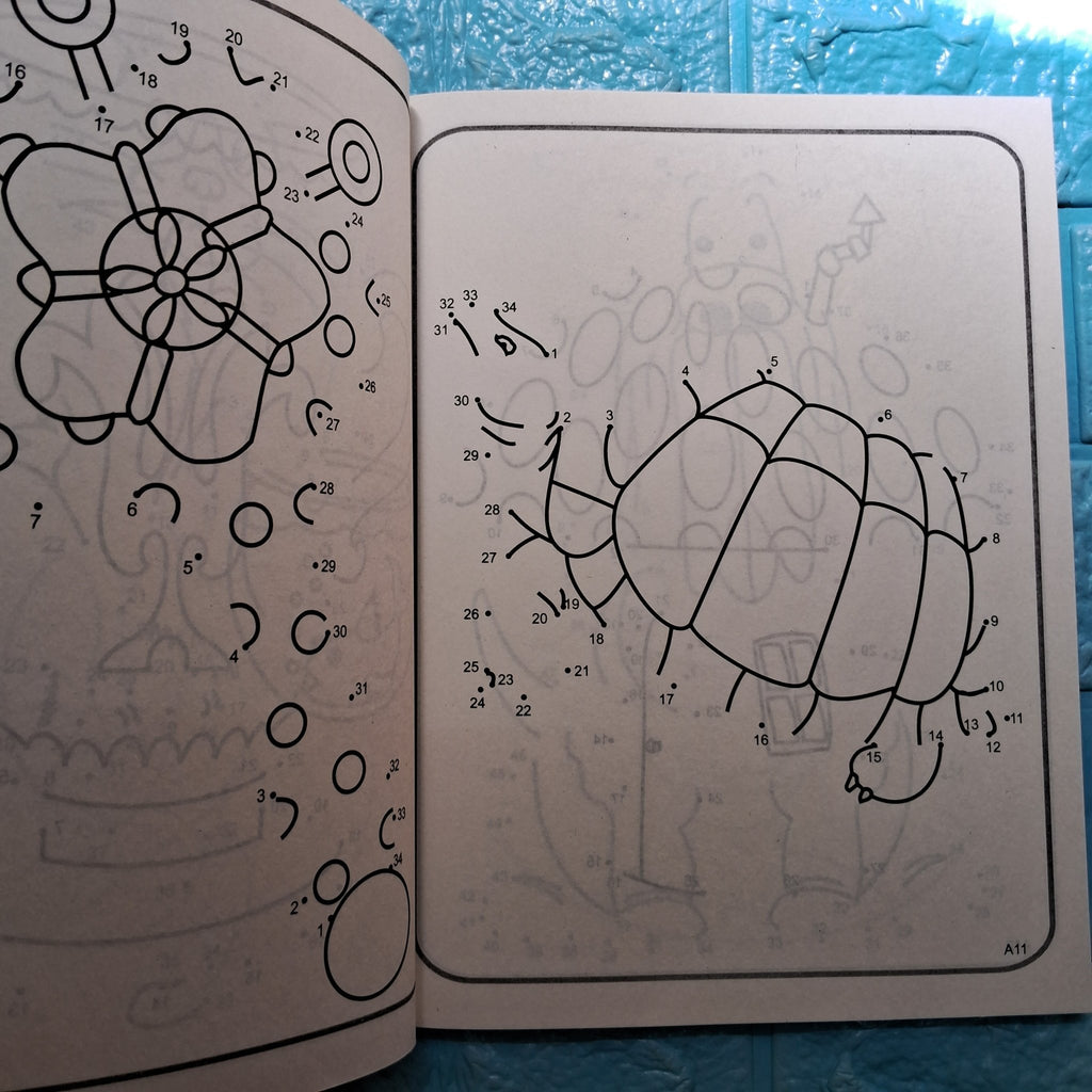 Giant Books of dot to dot and colouring - We Are Turners