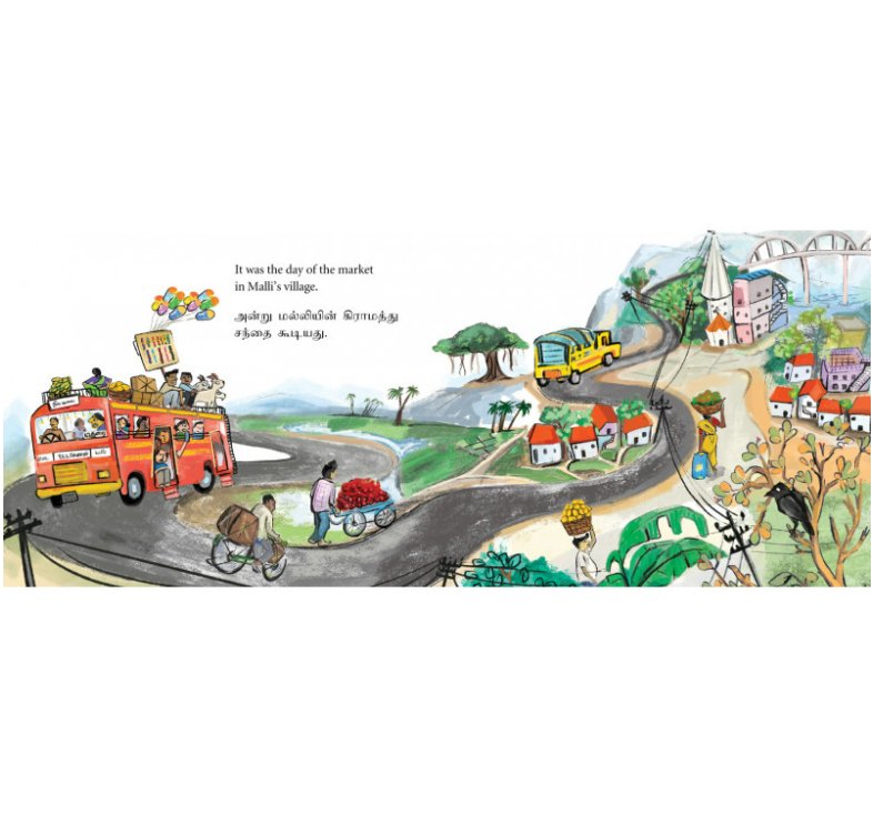 Malli Goes to the Market/Malli Sandhaikku Pora (English - Tamil) - We Are Turners