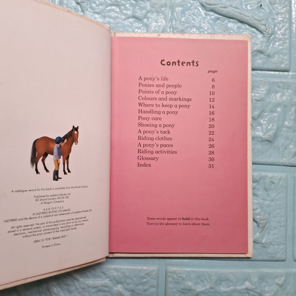 Ponies - Very Good Condition Hardcover - We Are Turners