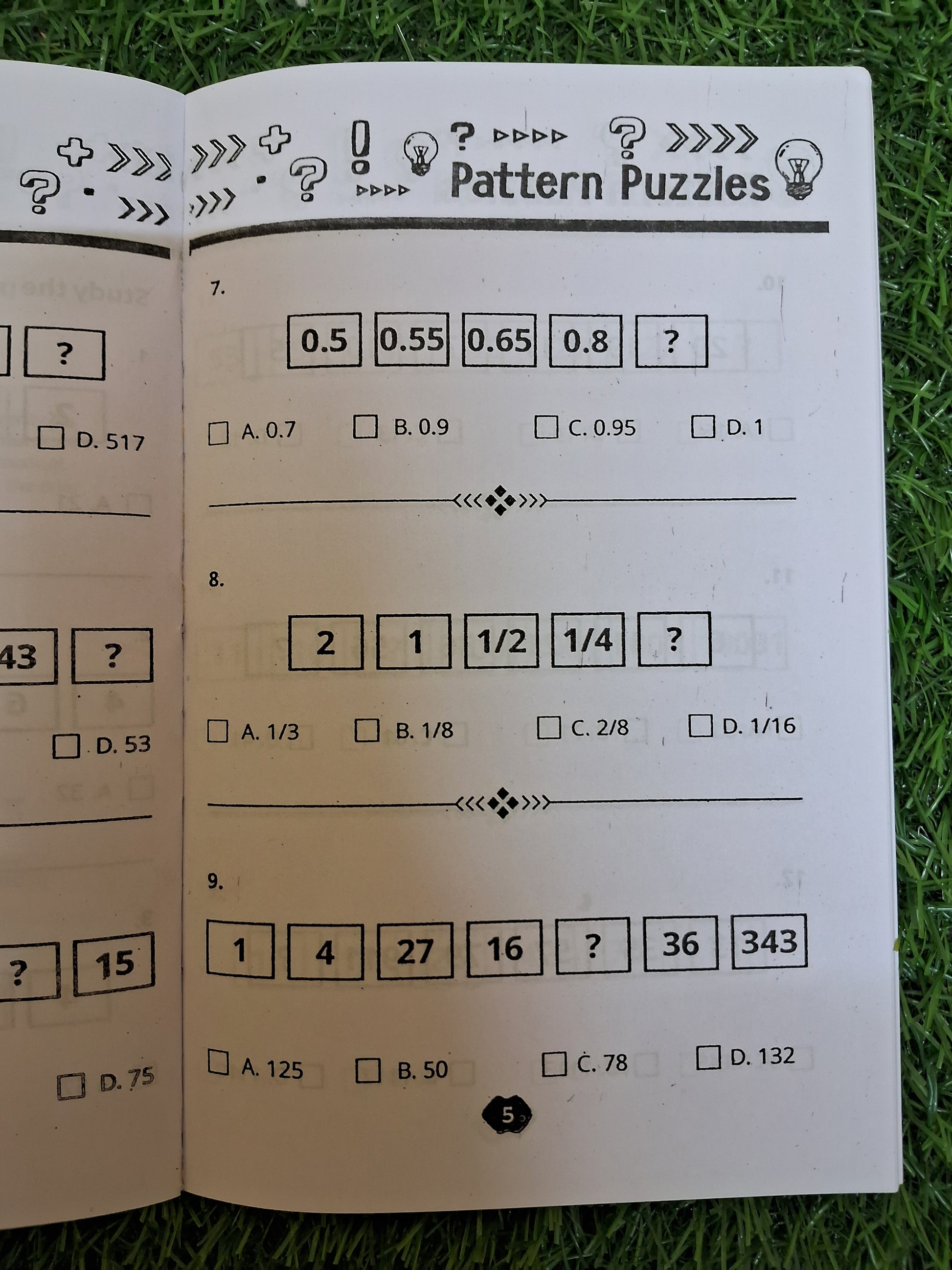 Pattern puzzles Book