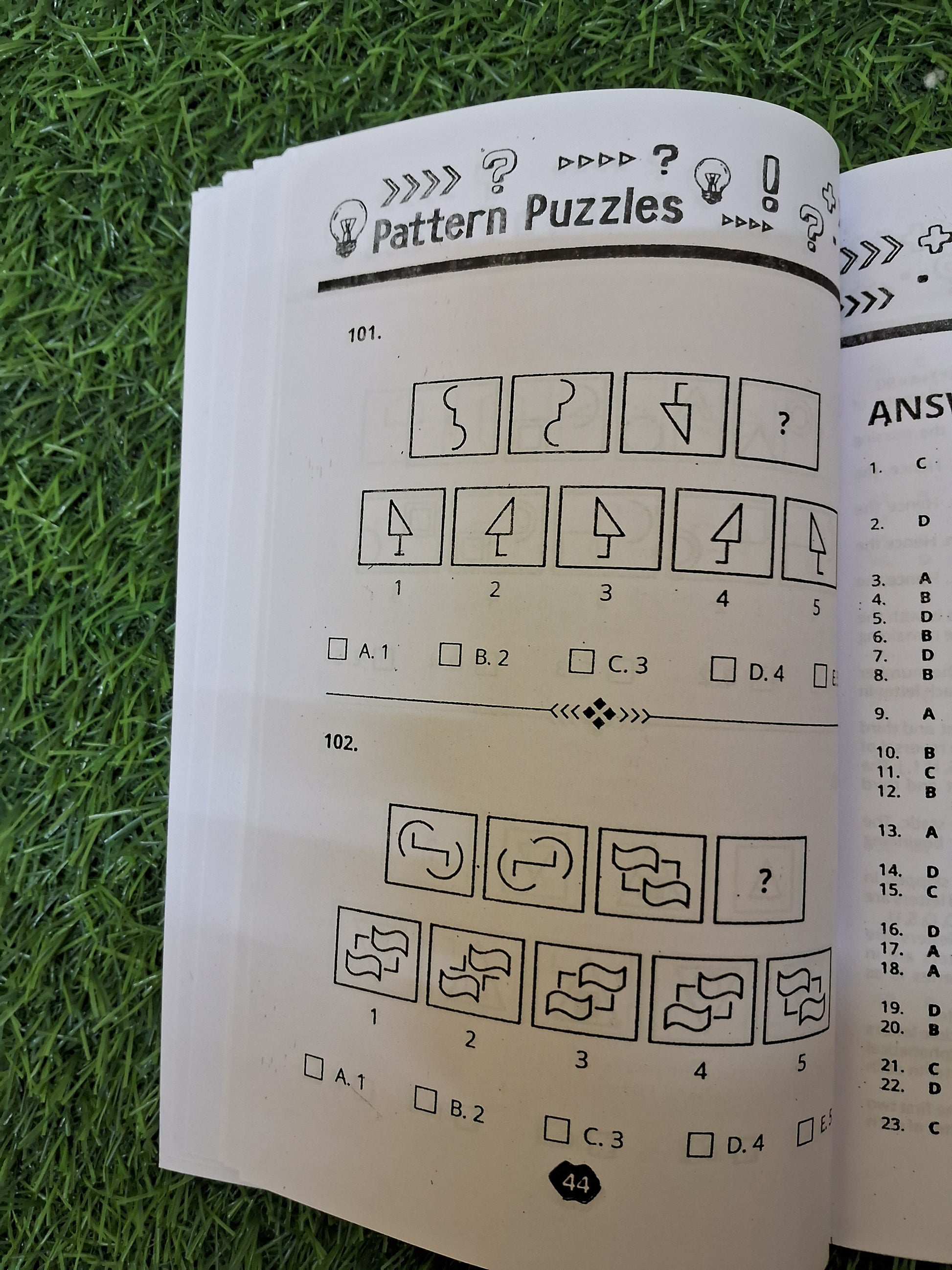 Pattern puzzles Book