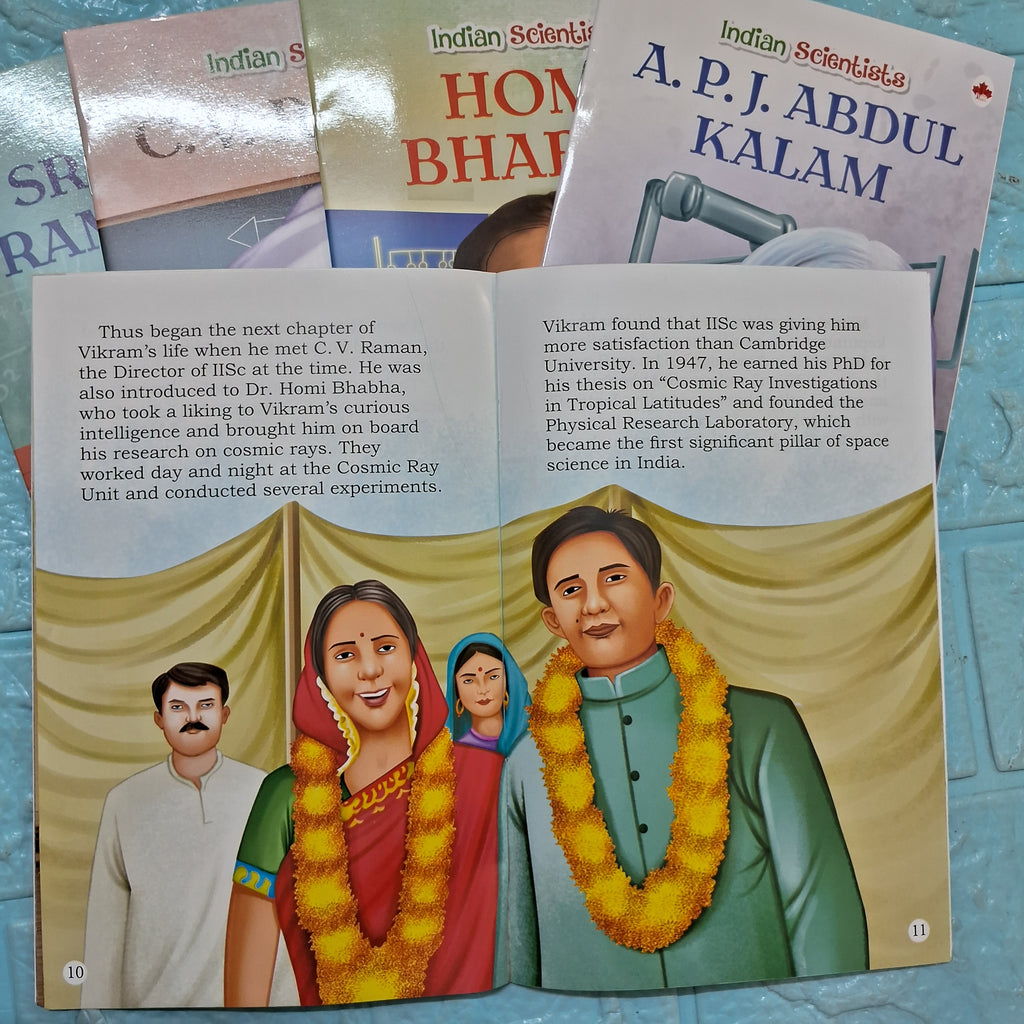Indian Scientists  (Set of 5 Books) (Illustrated)