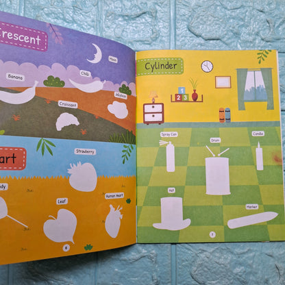 Clearance - My First shapes & colours Sticker book.