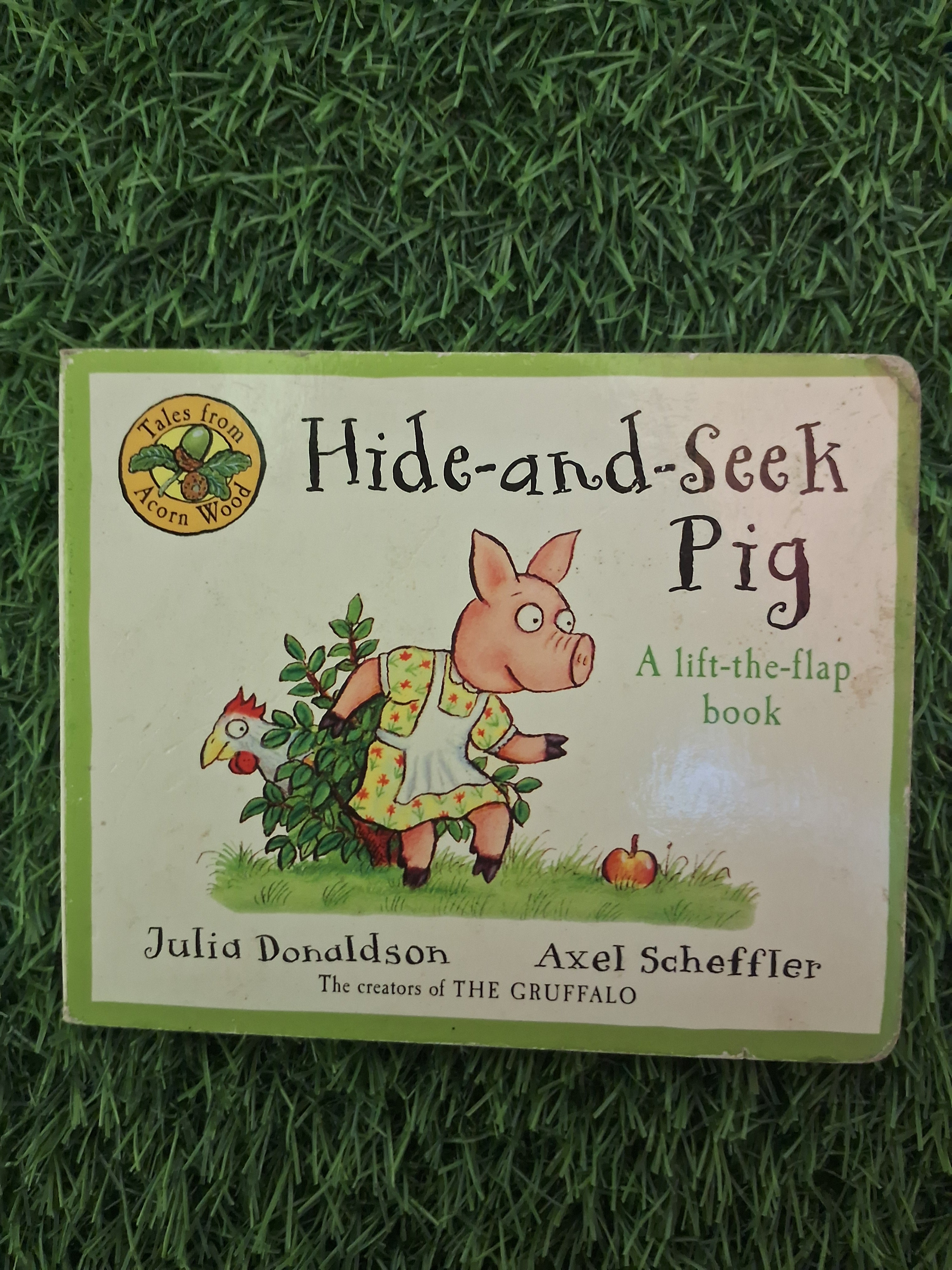 TALES FROM ACORN WOOD - HIDE AND SEEK PIG -  Very Good Condition Board Book