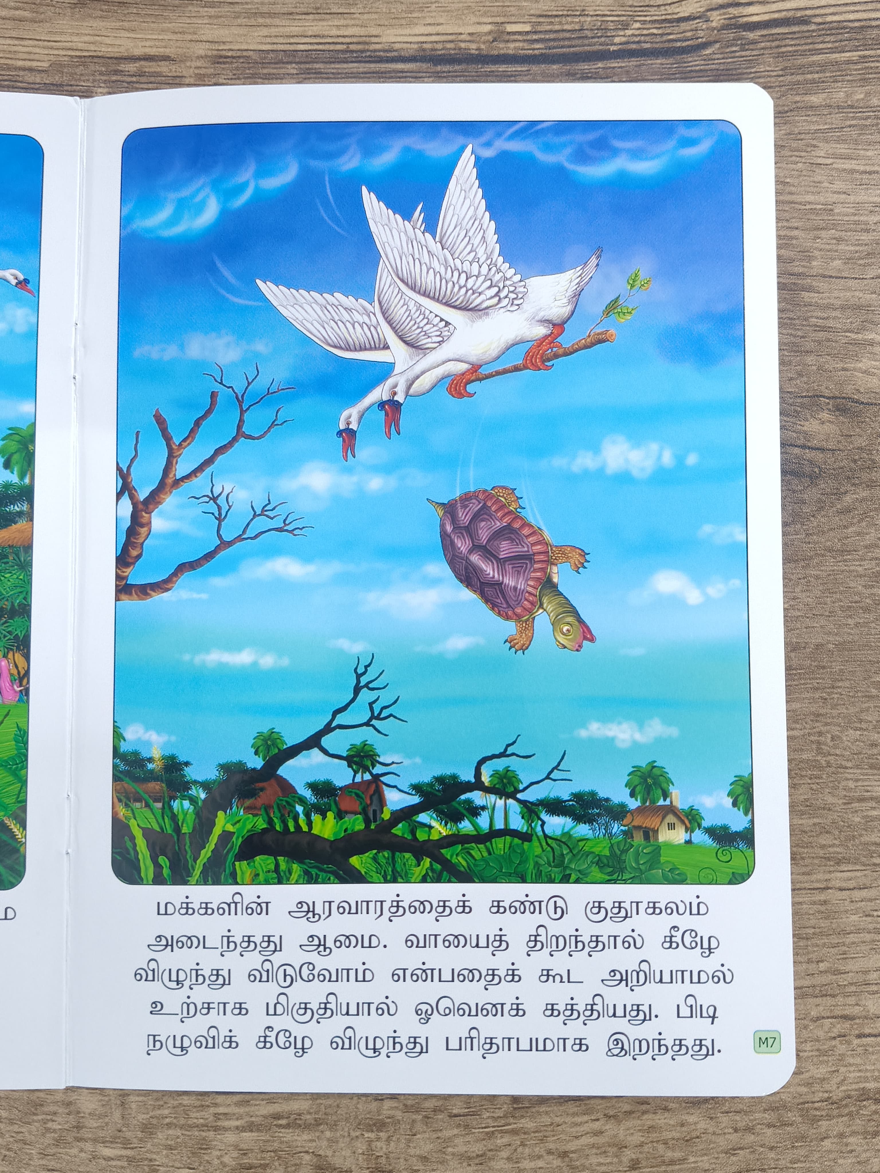 அன்னங்களும் ஆமையும்  -Tamil Moral Story.
