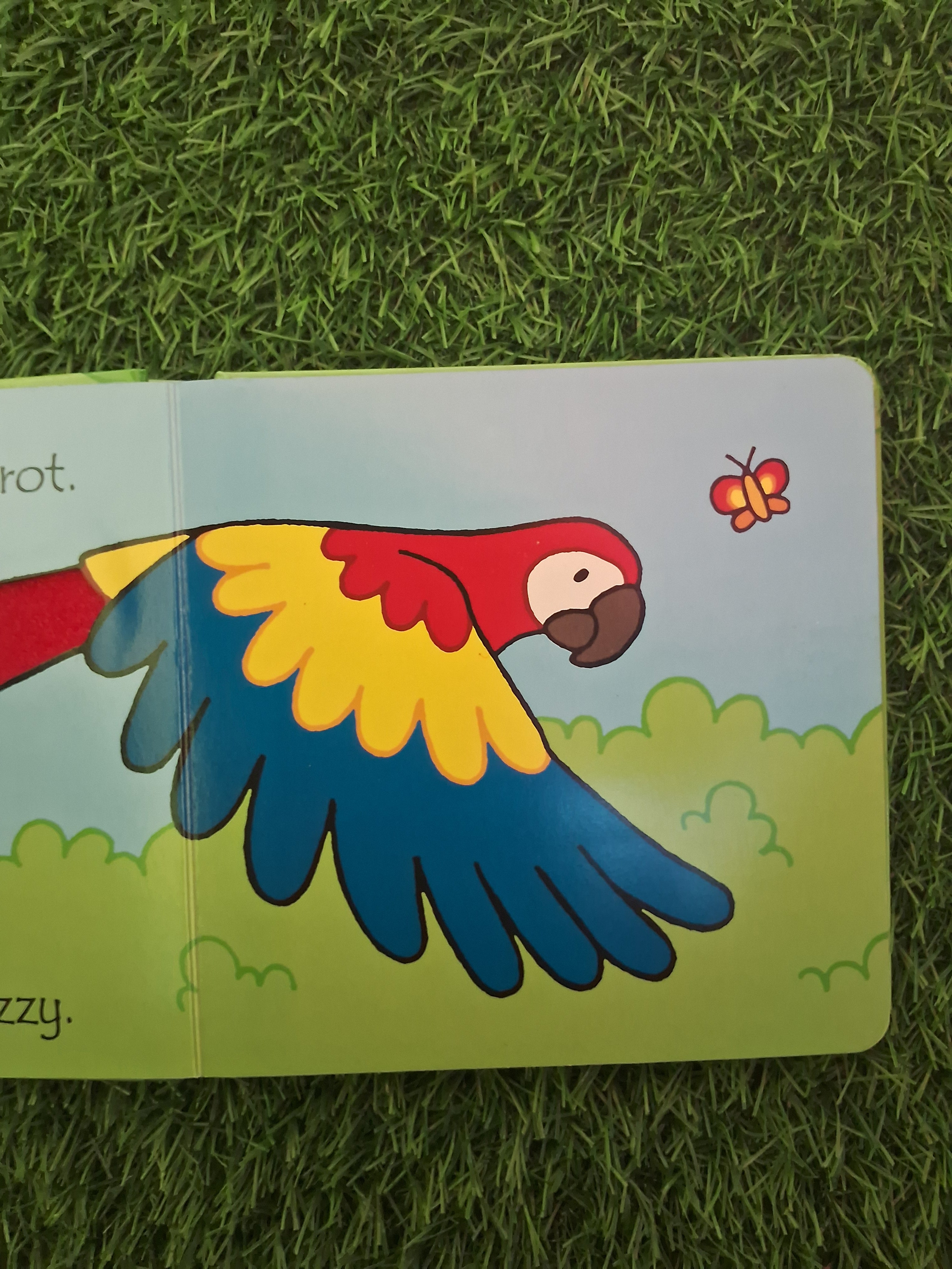 USBORNE TOUCHY-FEELY BOOKS - THAT'S NOT MY PARROT - Excellent Condition Board Book