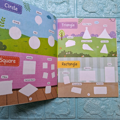 Clearance - My First shapes & colours Sticker book.