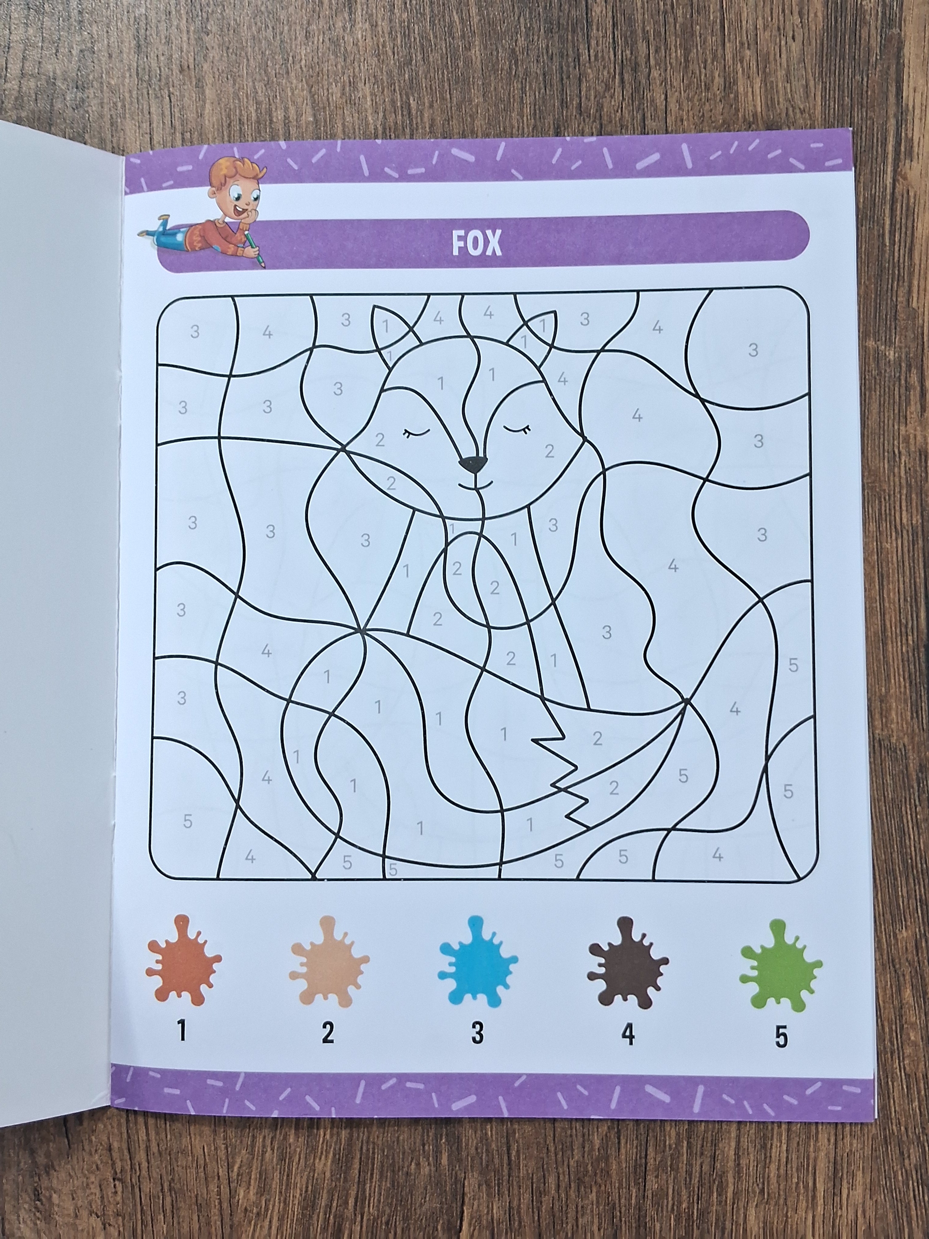 Colour Animals by Numbers - Activity Book