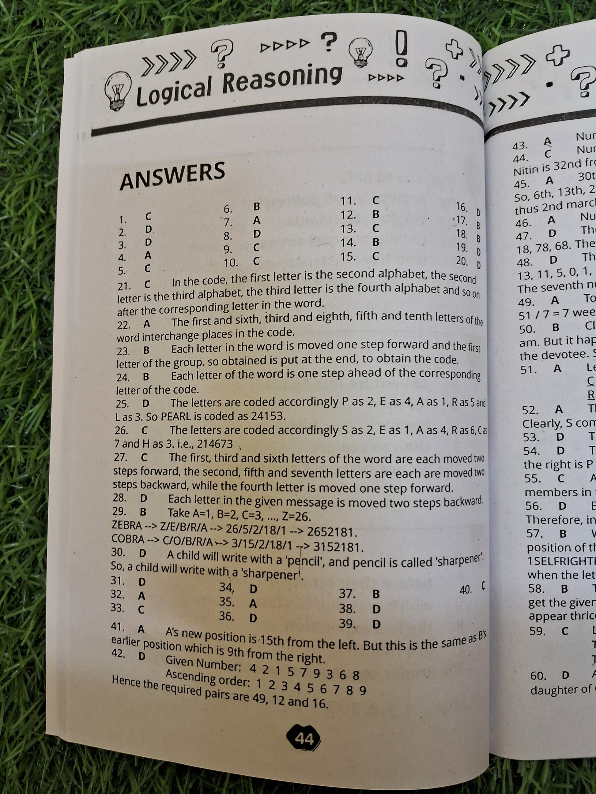 Logical reasoning Book