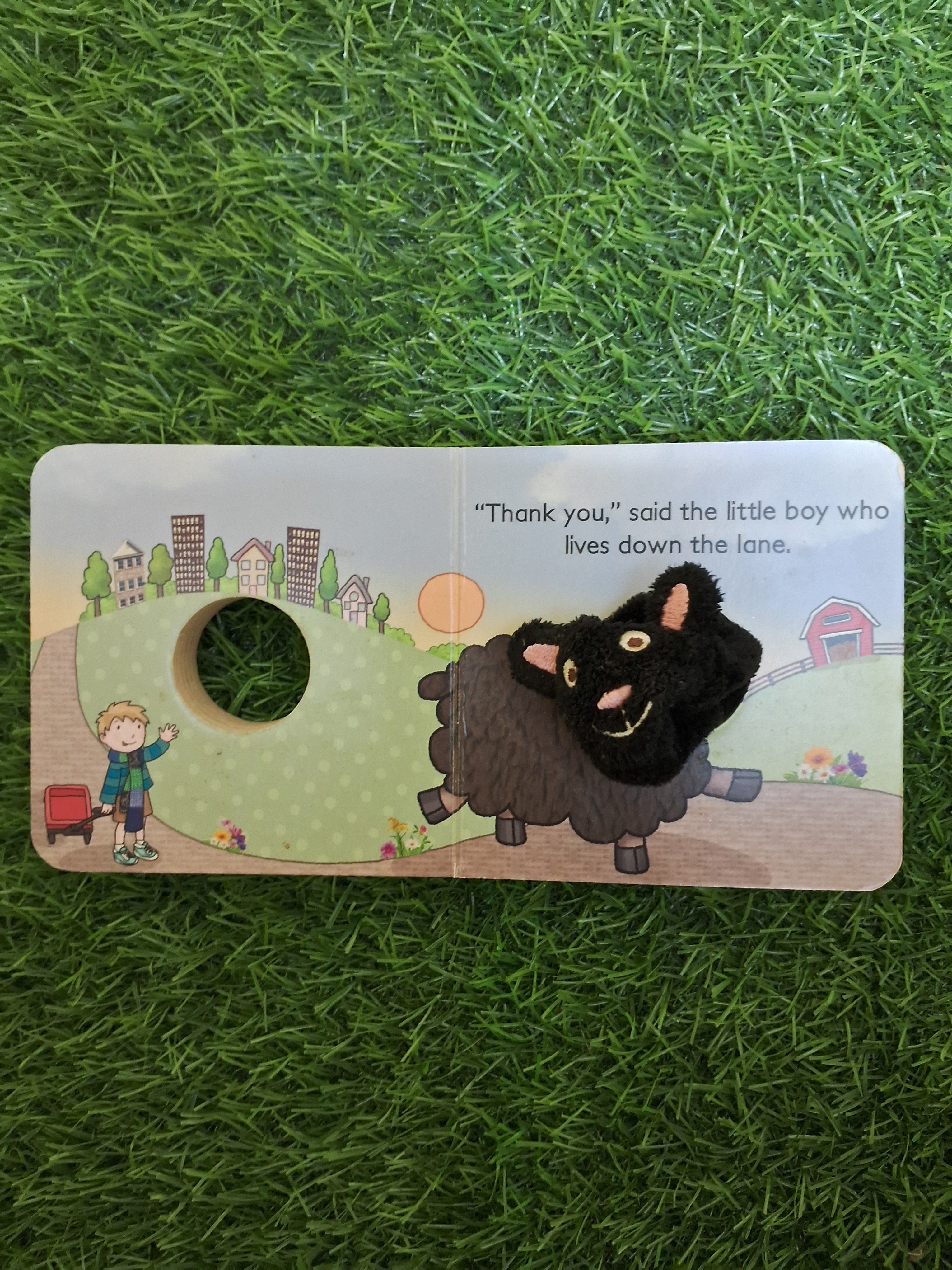 Puppet Book - BAA BAA BLACK SHEEP - Good Condition Board Book
