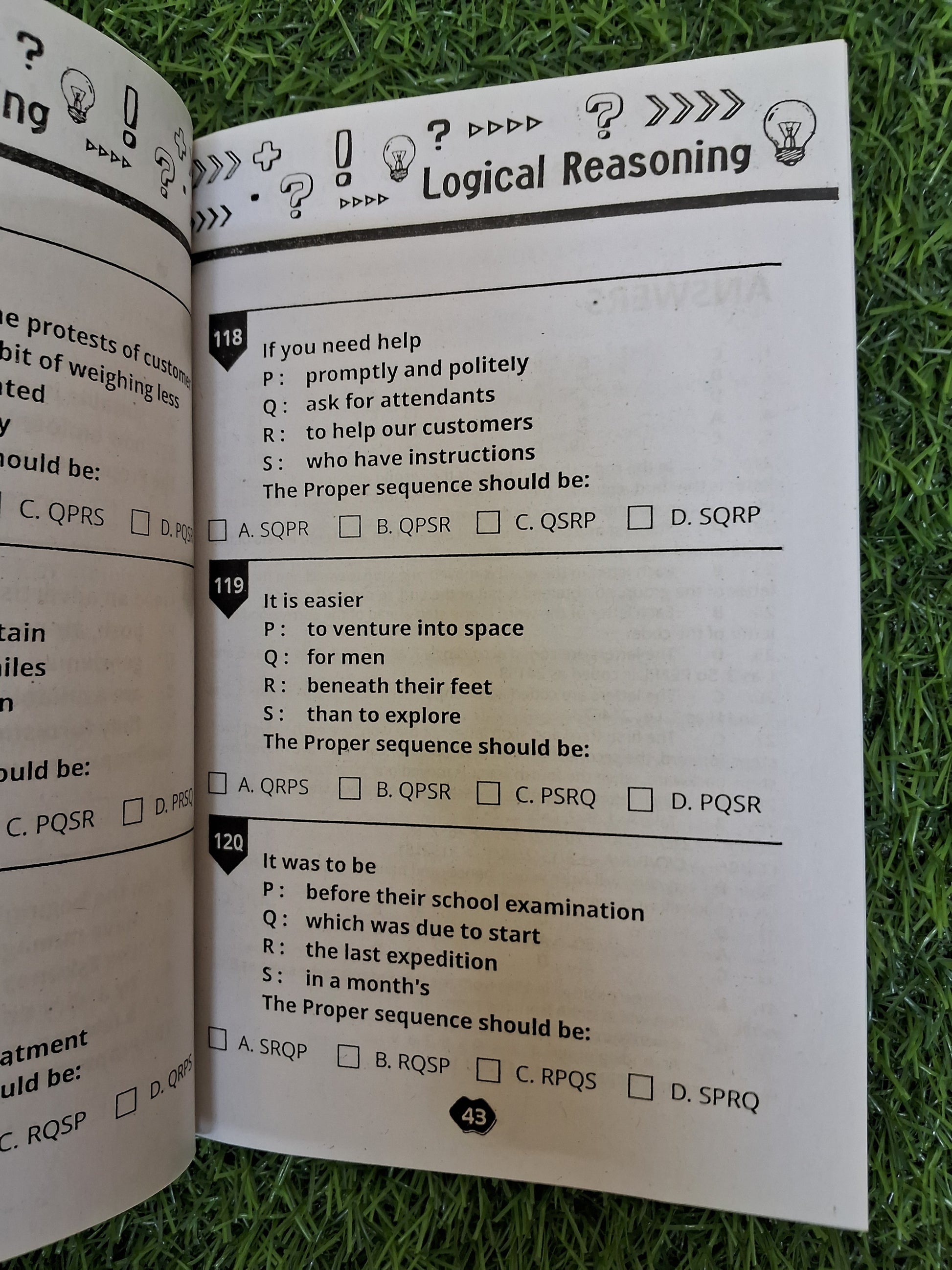 Logical reasoning Book