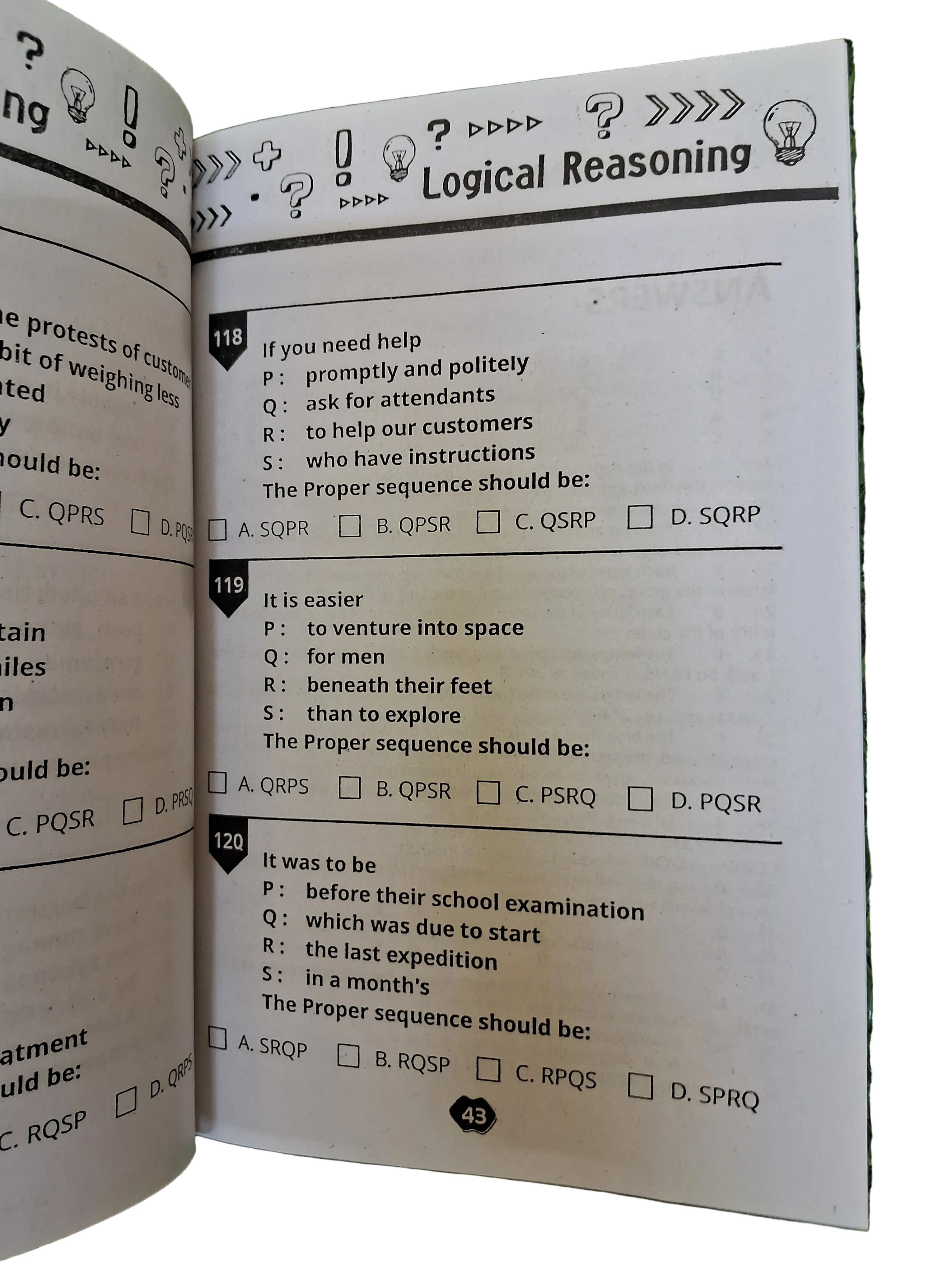 Logical reasoning Book