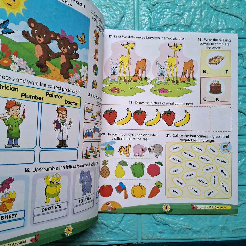 Junior's 151 IQ Activities