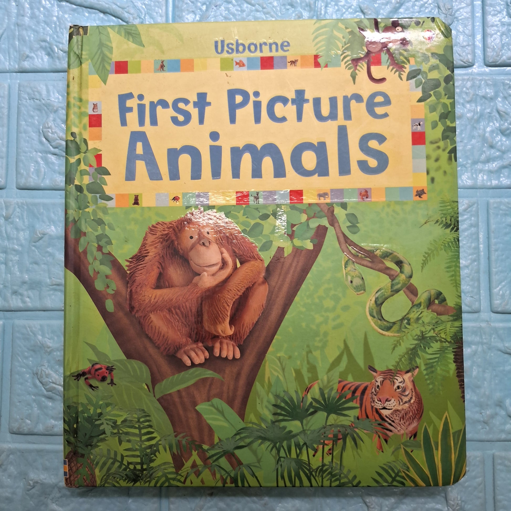 Usborne First Picture Animals - Big Board Book - Excellent Condition